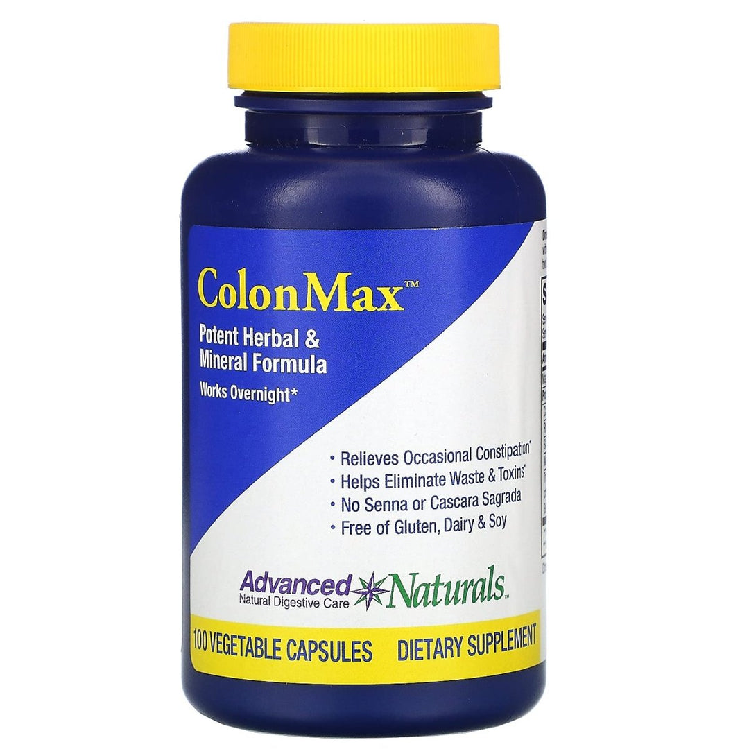 Advanced Naturals Colonmax Caps, 100 Count, Blue and White (16900) - The Oasis of Health