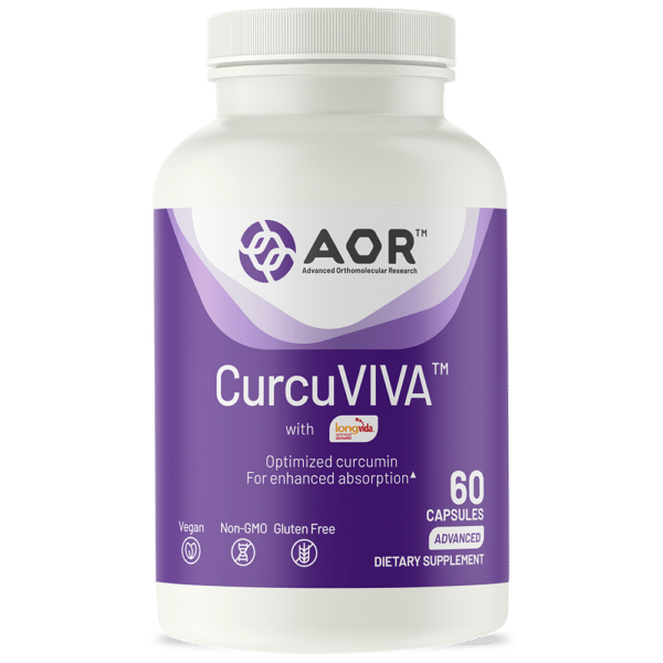 Advanced Orthomolecular Research AOR, CurcuViva, Curcumin, 80 mg, 60 Veggie Caps by Advanced Orthomolecular Research AOR - The Oasis of Health
