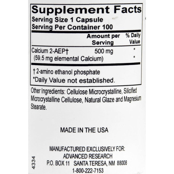 Advanced Research - 2 - AEP Calcium - 100 Vegetable Capsule(s) - The Oasis of Health