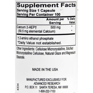 Advanced Research - 2 - AEP Calcium - 100 Vegetable Capsule(s) - The Oasis of Health
