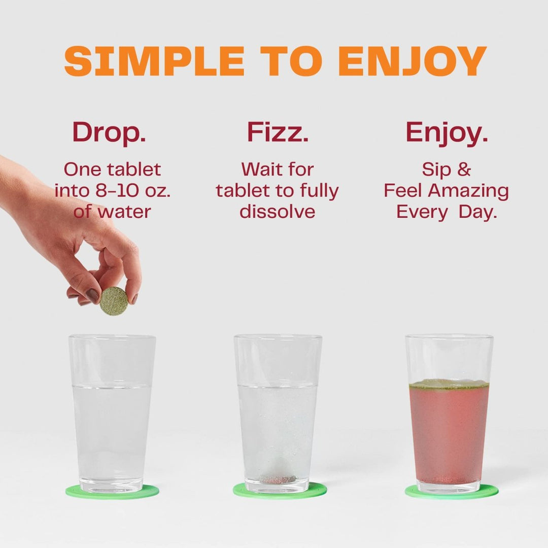 Amazing Grass Effervescent Energy Tropical 10 Servings - 6 Pack - The Oasis of Health