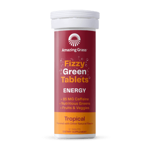 Amazing Grass Effervescent Energy Tropical 10 Servings - The Oasis of Health