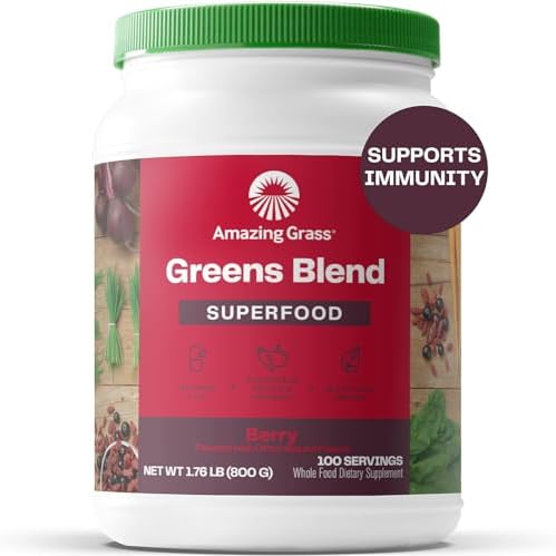 Amazing Grass Green Superfood Berry 100 Servings 800g - The Oasis of Health
