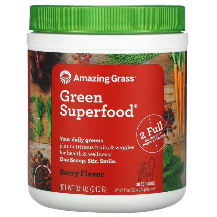 Amazing Grass Green Superfood Berry 30 Servings - The Oasis of Health