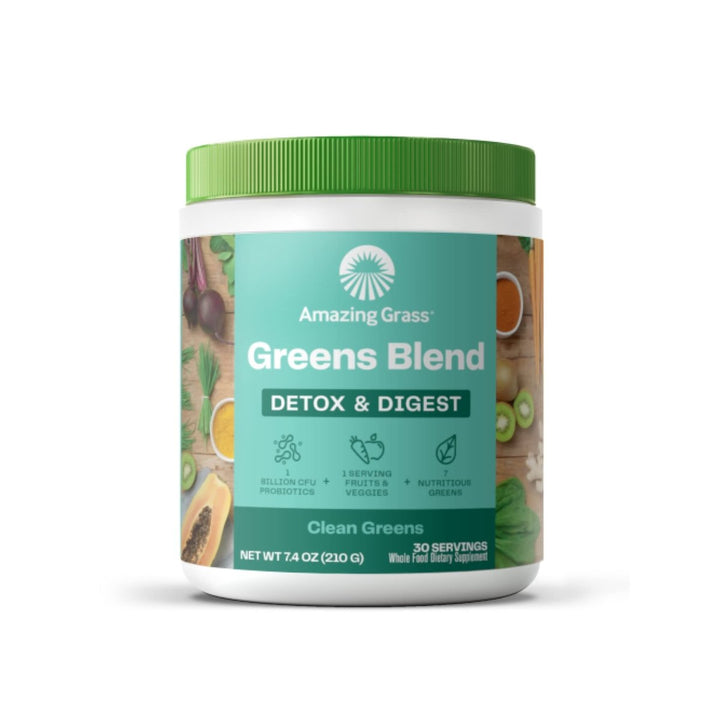 Amazing Grass Green Superfood Detox & Digest Clean Greens 30 Servings 210g - The Oasis of Health