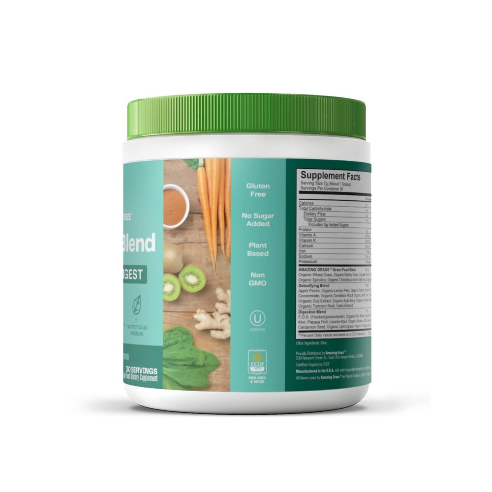 Amazing Grass Green Superfood Detox & Digest Clean Greens 30 Servings 210g - The Oasis of Health