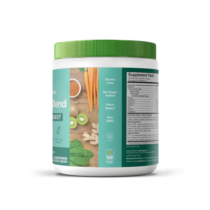 Amazing Grass Green Superfood Detox & Digest Clean Greens 30 Servings 210g - The Oasis of Health
