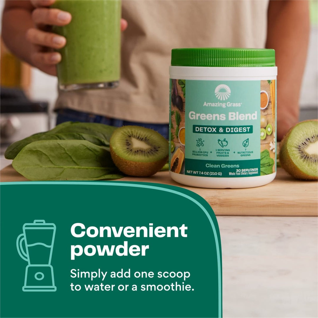 Amazing Grass Green Superfood Detox & Digest Clean Greens 30 Servings 210g - The Oasis of Health