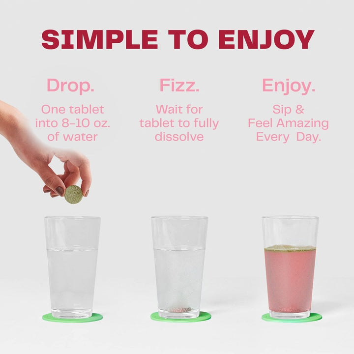 Amazing Grass Green Superfood Hydrate Strawberry Lemonade 10 Tablets - The Oasis of Health