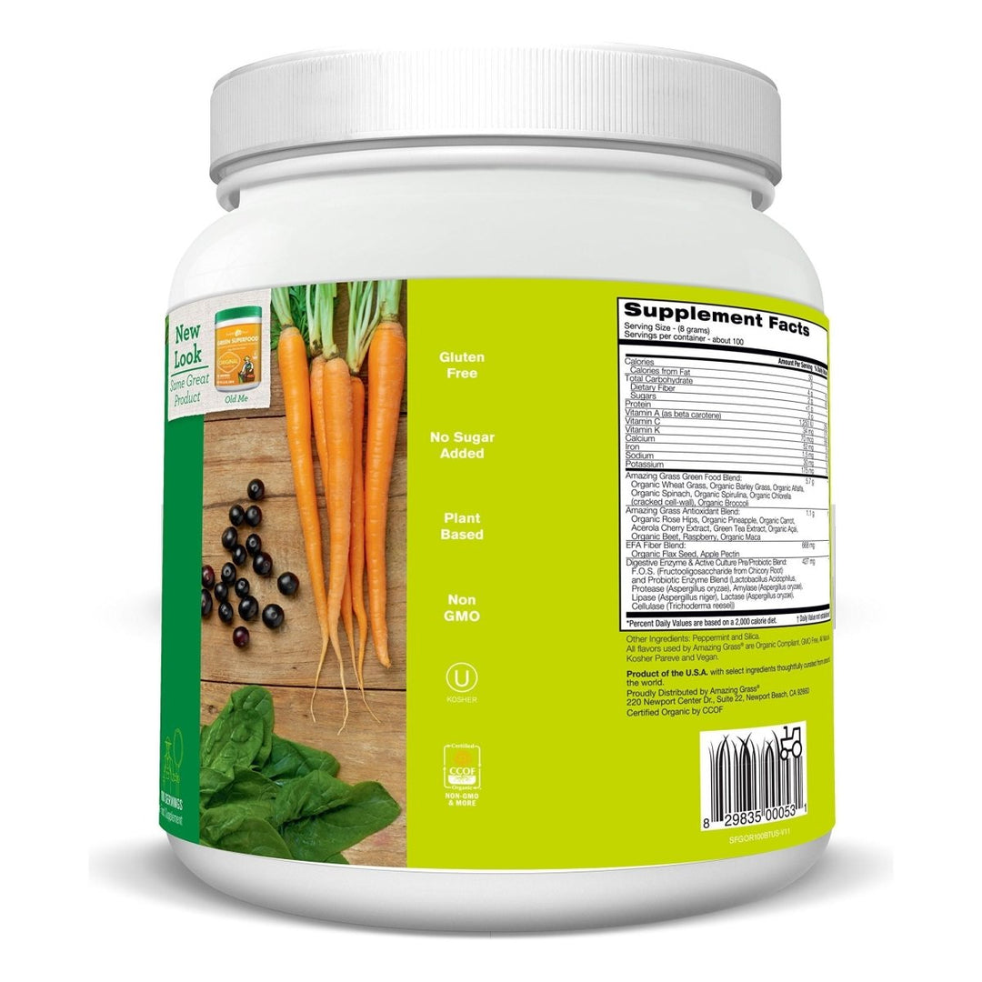 Amazing Grass Green Superfood Original 100 Servings 28 oz - The Oasis of Health