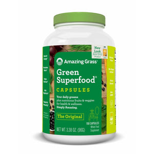Amazing Grass Green SuperFood Original, 150 Count - The Oasis of Health