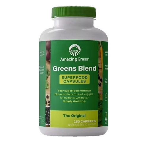 Amazing Grass Green Superfood Original Capsules 150Caps - The Oasis of Health
