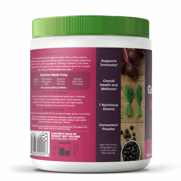 Amazing Grass Greens Blend Superfood for Immune Support: Super Greens Powder Smoothie Mix with Organic Spirulina, Chlorella, Beet Root Powder, Digestive Enzymes & Probiotics, Original, 30 Servings - The Oasis of Health