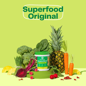 Amazing Grass Greens Blend Superfood: Super Greens Powder with Spirulina, Alfalfa, Beet Root Powder, Digestive Enzymes, Prebiotics & Probiotics, Original, 100 Servings (Packaging May Vary) - The Oasis of Health