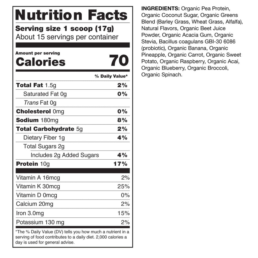 Amazing Grass Kidz Superfood: Vegan Protein &amp; Probiotics for Kids with Beet Root Powder &amp; 1/2 Cup of Leafy Greens, Strawberry Blast, 15 Servings - The Oasis of Health