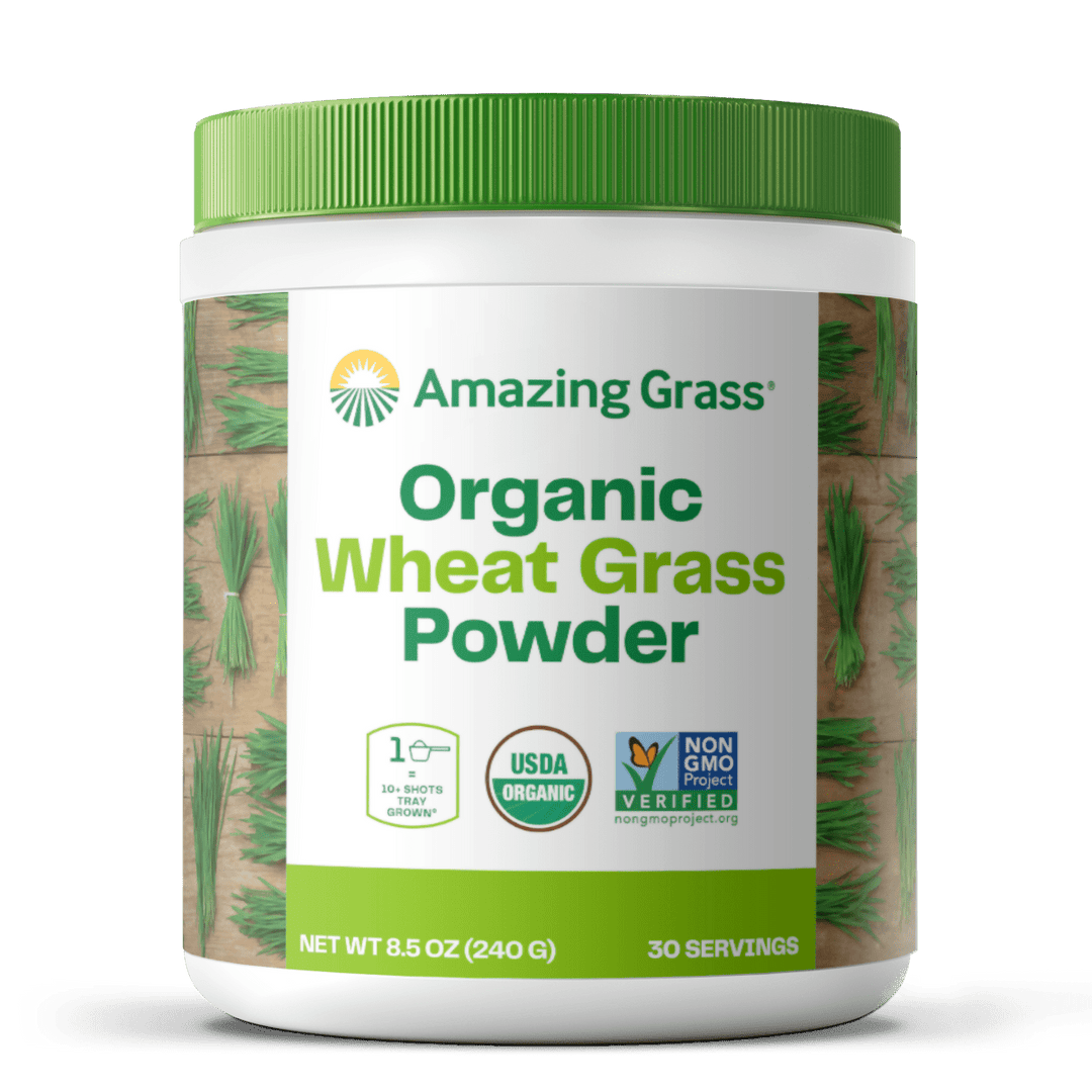 Amazing Grass Organic Wheat Grass 30 Servings 8.5 Oz - The Oasis of Health