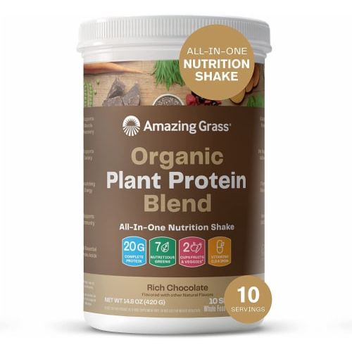Amazing Grass Plant Protein Vanilla 10 Servings 14.8 Ounce - The Oasis of Health