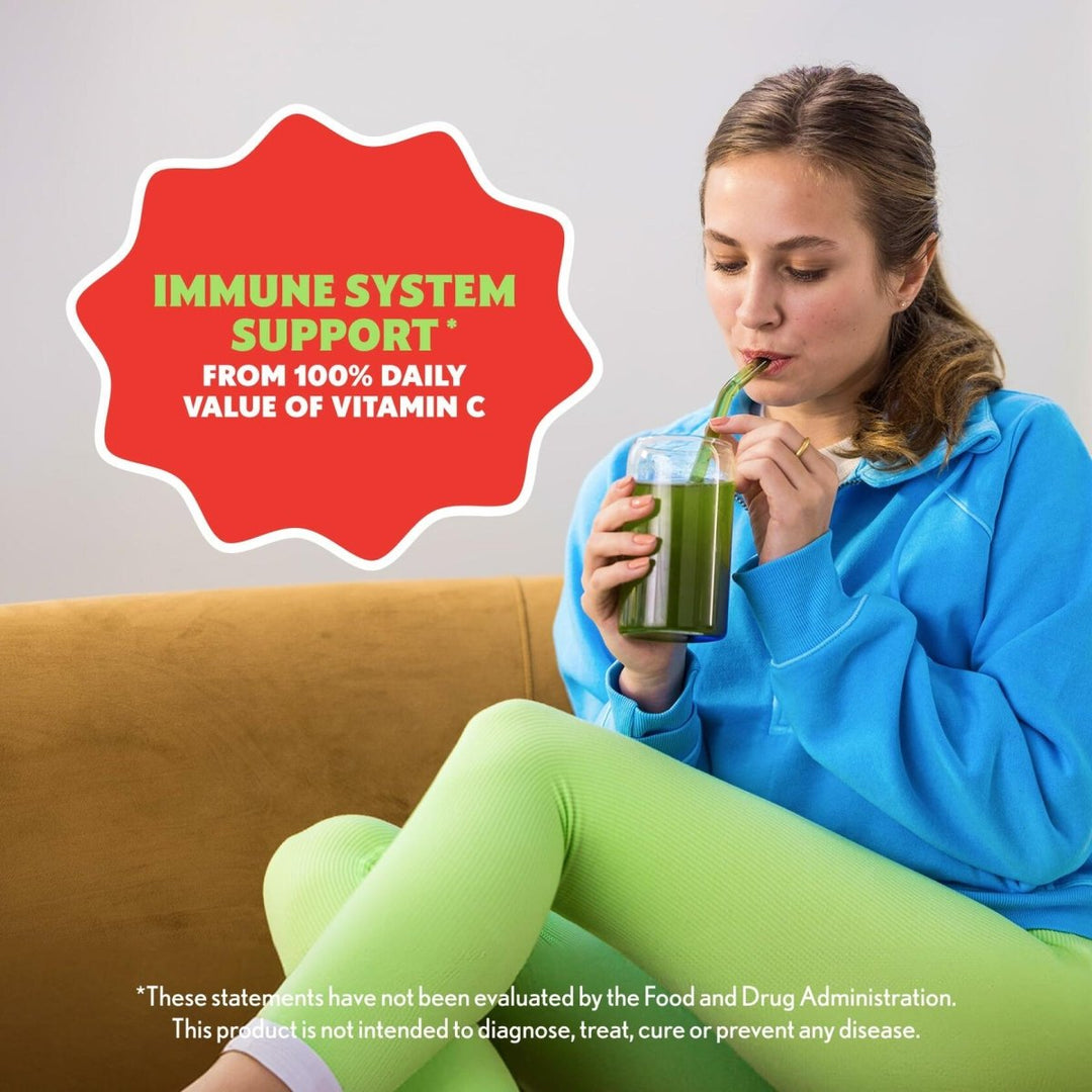 Amazing Grass Sweet Greens and Superfoods Powder for Digestive Health, Greens Powder, Digestive Enzymes, Probiotics, Spirulina, Chlorella, Peach Hibiscus, 30 Servings - The Oasis of Health