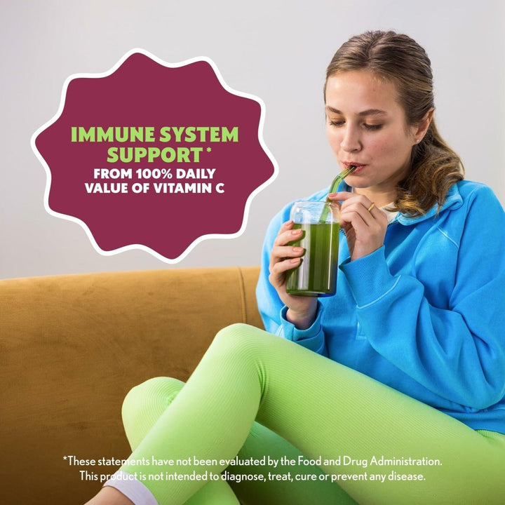 Amazing Grass Sweet Greens and Superfoods Powder for Digestive Health, Greens Powder, Digestive Enzymes, Probiotics, Spirulina, Chlorella, Summer Berry, 30 Servings - The Oasis of Health