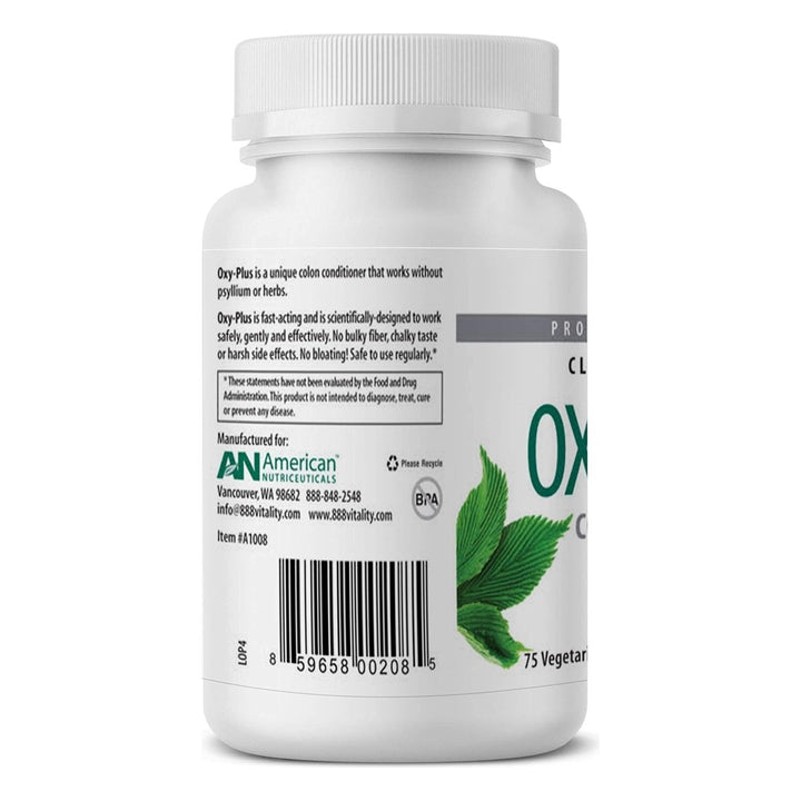 American Nutriceuticals Oxy - Plus Colon Cleanser 75 Capsules - The Oasis of Health