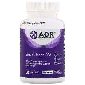 AOR Green Lipped FFA 60 Softgels - The Oasis of Health