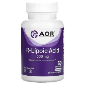AOR High Dose R - Lipoic Acid 300mg 60 Veggie Caps - The Oasis of Health