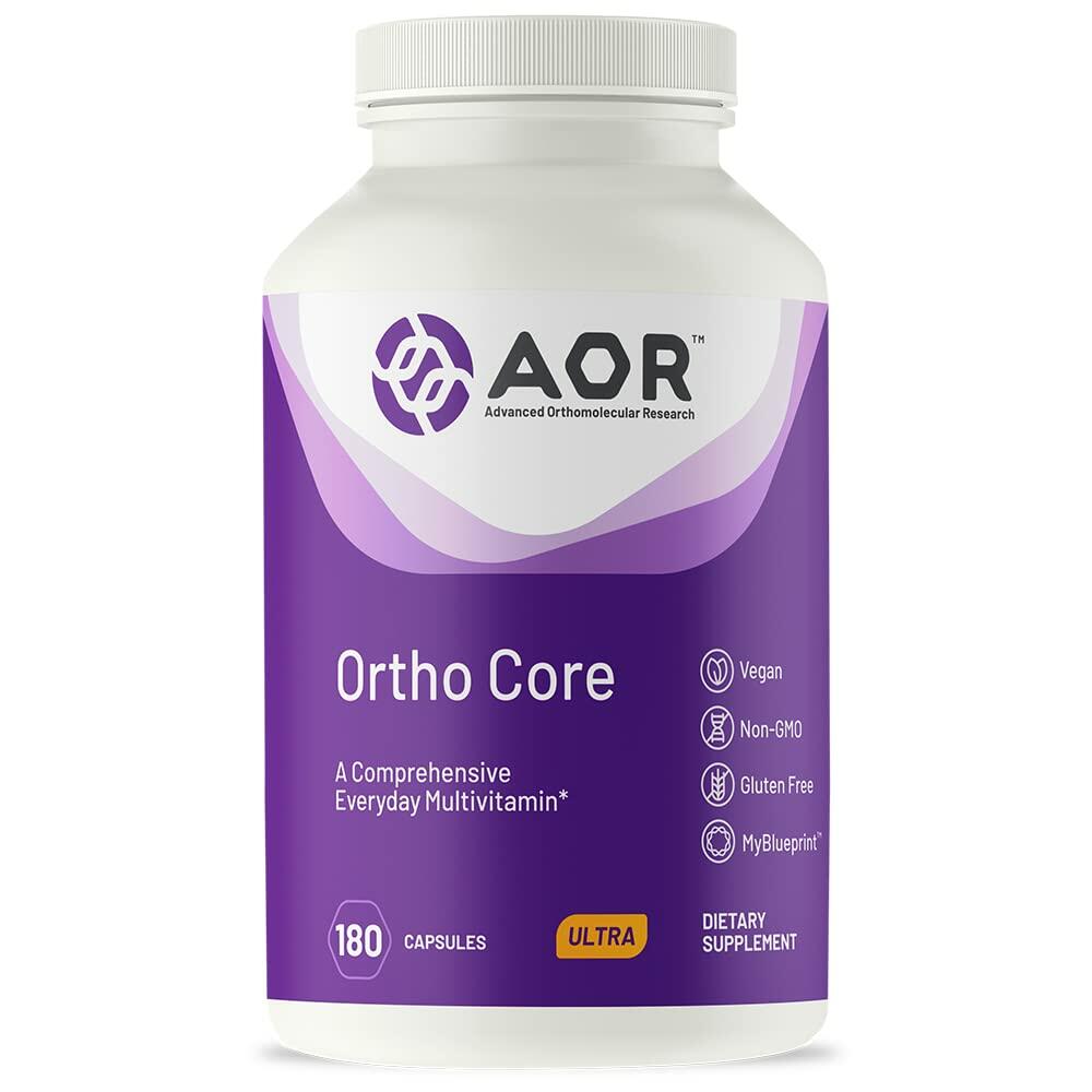 AOR, Ortho Core, Nutritional Support for Foundational Health and Energy, Multivitamin and Mineral Supplement, Vegan, 30 servings (180 capsules) - The Oasis of Health