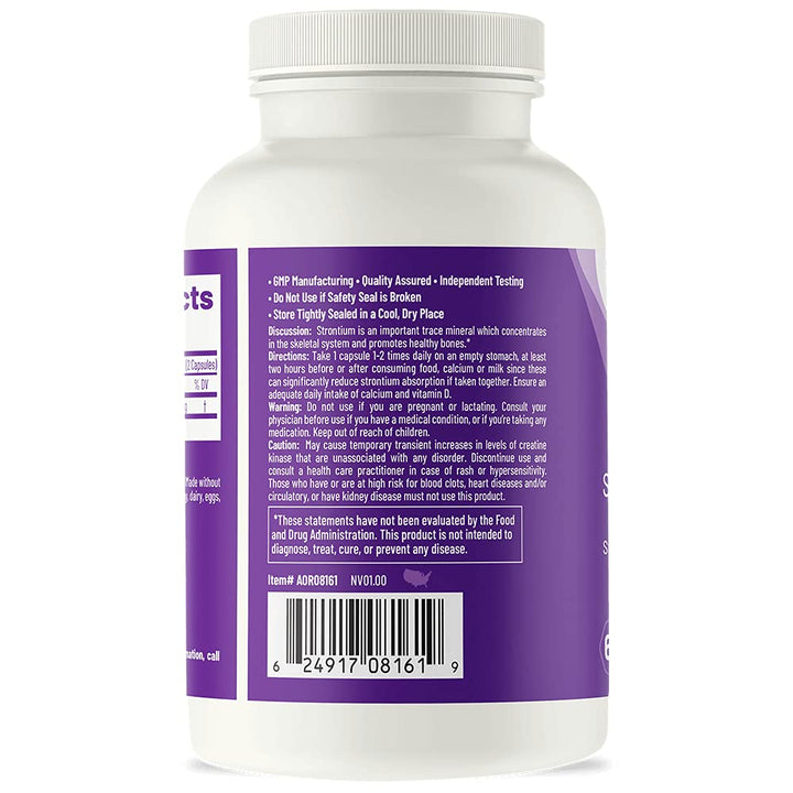 AOR Strontium Support II 60 Vcaps - The Oasis of Health