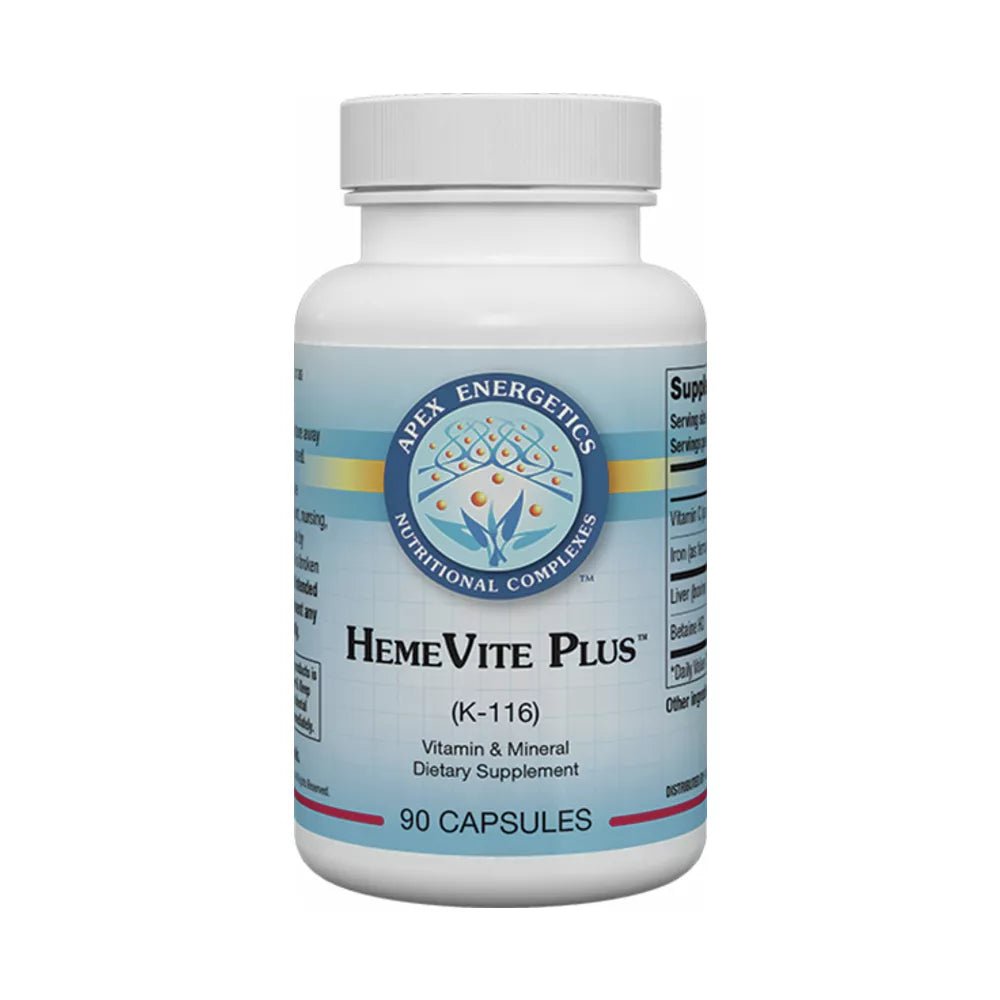 Apex Energetic HemeVite Plus 90 Capsules - K116 - The Oasis of Health