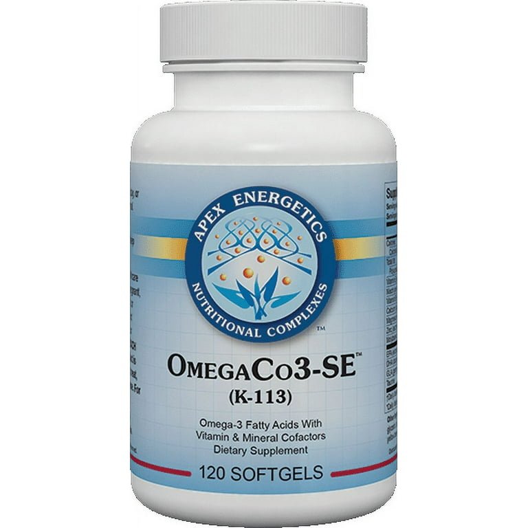 Apex Energetics OmegaCo3 - SE - K113 - 120 Softgels - The Oasis of Health