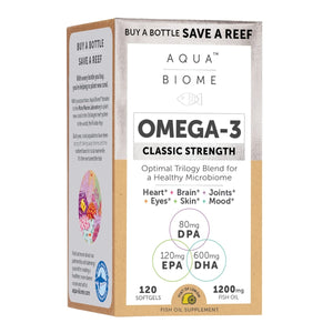 Aqua Biome - Omega - 3 Triglyceride Form Classic Strength 2000 mg. - 120 Softgels - The Oasis of Health