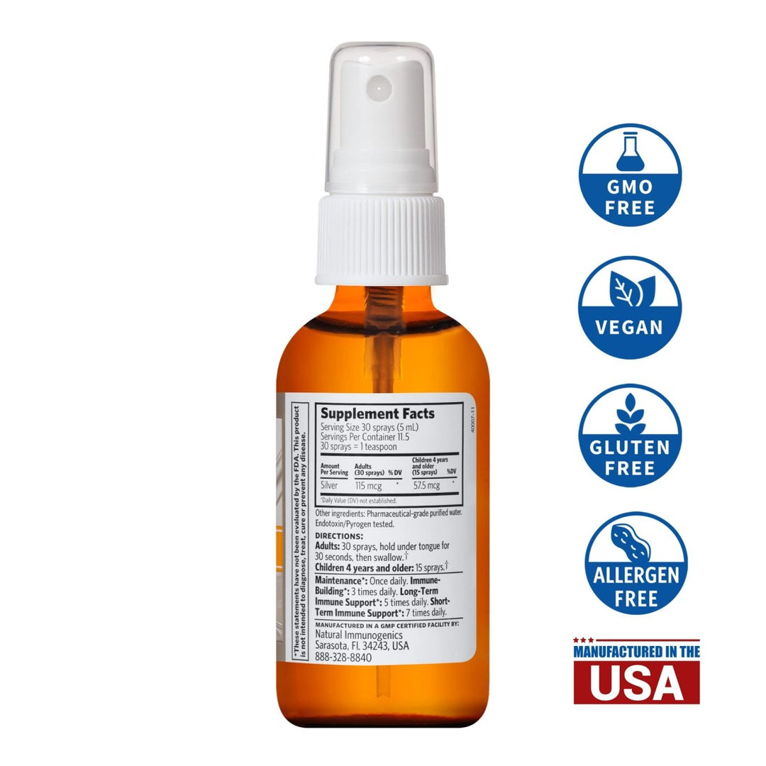 Argentyn 23 Professional Bio - Active Silver Hydrosol for Immune Support ? Colloidal Silver, 23ppm, 2oz (59mL) ? Fine Mist Spray - The Oasis of Health