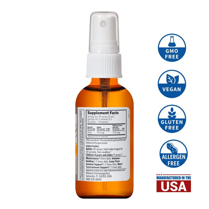Argentyn 23 Professional Bio - Active Silver Hydrosol for Immune Support ? Colloidal Silver, 23ppm, 2oz (59mL) ? Fine Mist Spray - The Oasis of Health
