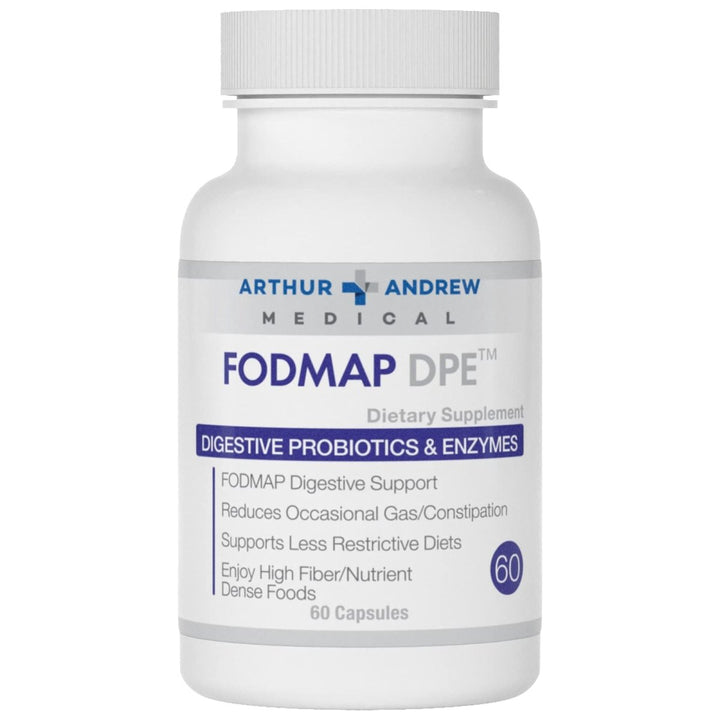 Arthur Andrew Medical - FODMAP DPE, Digestive Probiotics and Enzymes, Relief for FODMAP Intolerance and Highly Fermentable Foods, Vegan, Non - GMO, 60 Capsules - The Oasis of Health