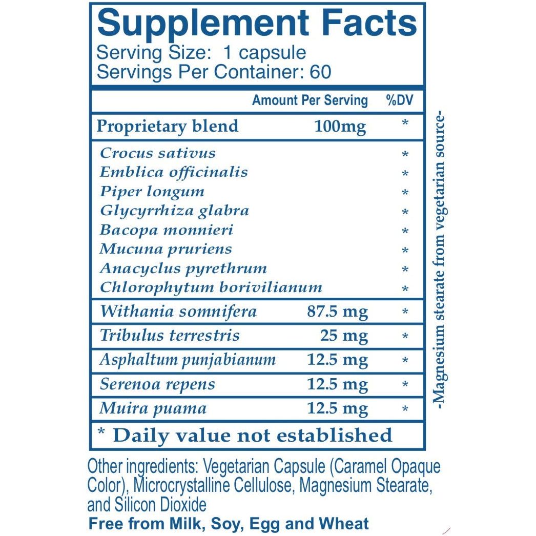 Ayush Herbs Ayu - Test Male Support 60 Vcaps - The Oasis of Health
