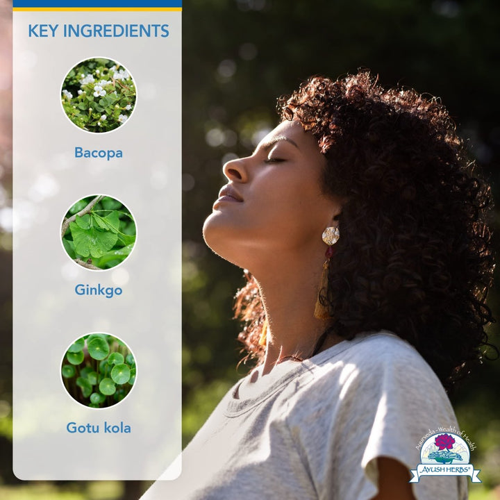 Ayush Herbs Bacopa Plus 90 Vcaps - The Oasis of Health