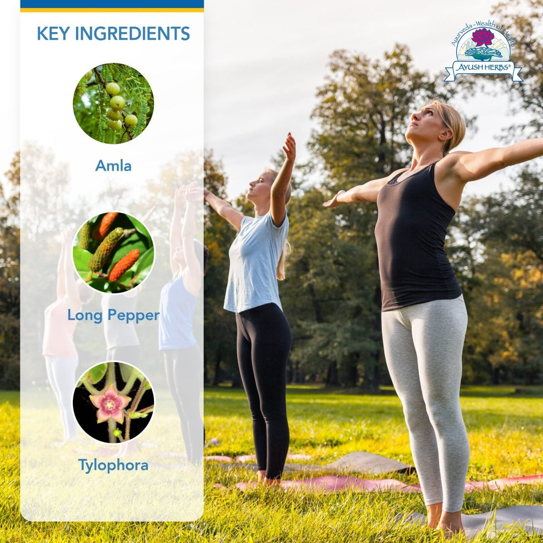 Ayush Herbs BronchoTone 90 Capsules - The Oasis of Health