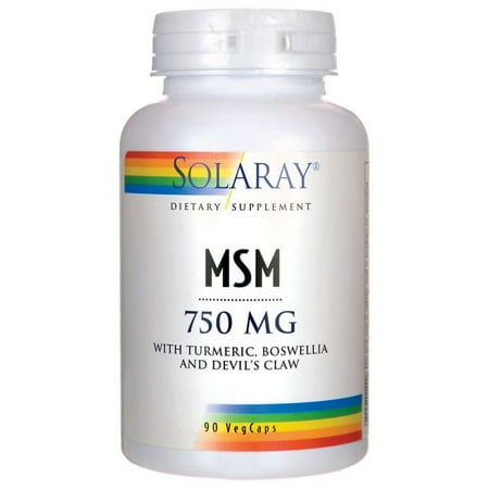Solaray - MSM 750 mg. - 90 Vegetable Capsule(s)