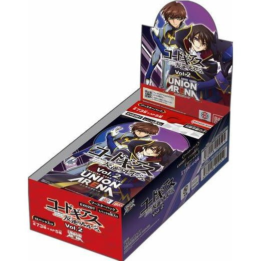 Bandai Union Arena Code Geass - Lelouch of The Rebellion [EX02BT] Booster Box (12 Packs) - The Oasis of Health
