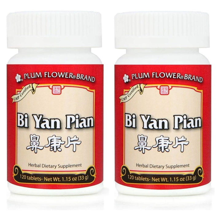 Bi Yan Pian, Nose Inflammation Pills, 120 Tablets (2 Pack) - The Oasis of Health