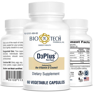 Bio - Tech Pharmacal D3 Plus (60 Count) - The Oasis of Health
