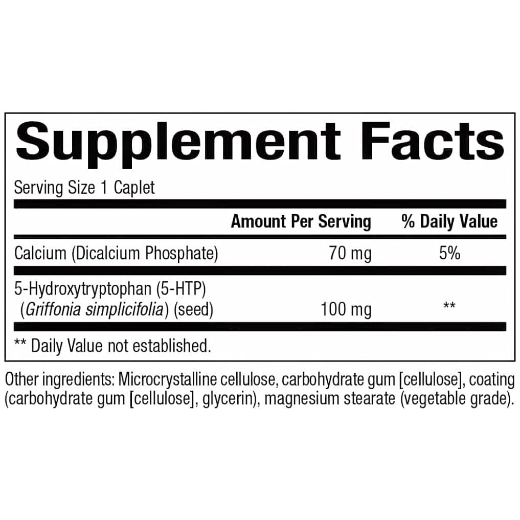 Bioclinic Naturals - 5 - HTP (5 - Hydroxytryptophan) 60 Time Release Caplets - The Oasis of Health