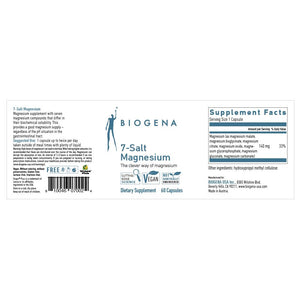 BioGena - 7 - Salt Magnesium - 60 Capsules - The Oasis of Health