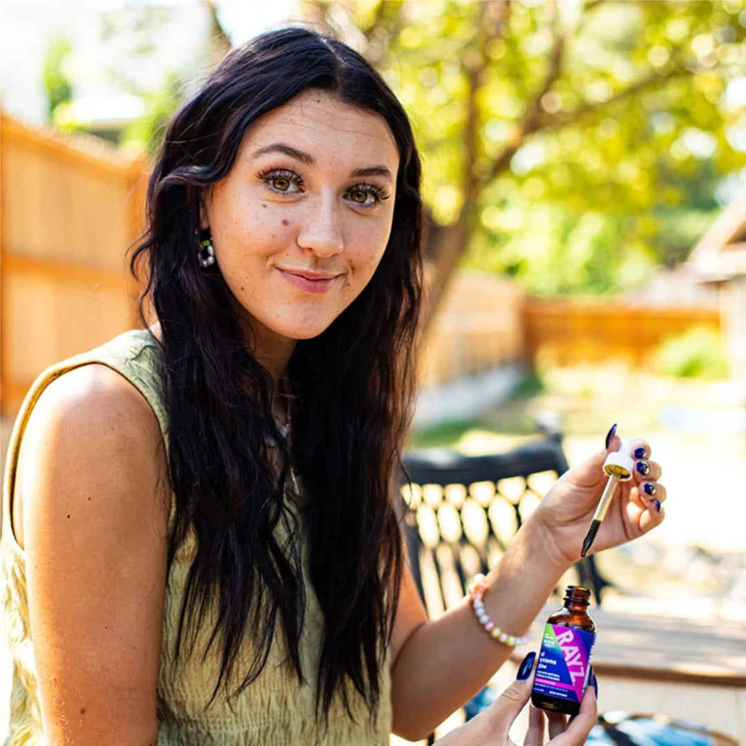 BIORAY RAYZ All Systems Glow, Raspberry Flavor - 2 fl oz - Convenient Source of Vitamins & Minerals for Teens 12 - 18 Years Old - The Oasis of Health