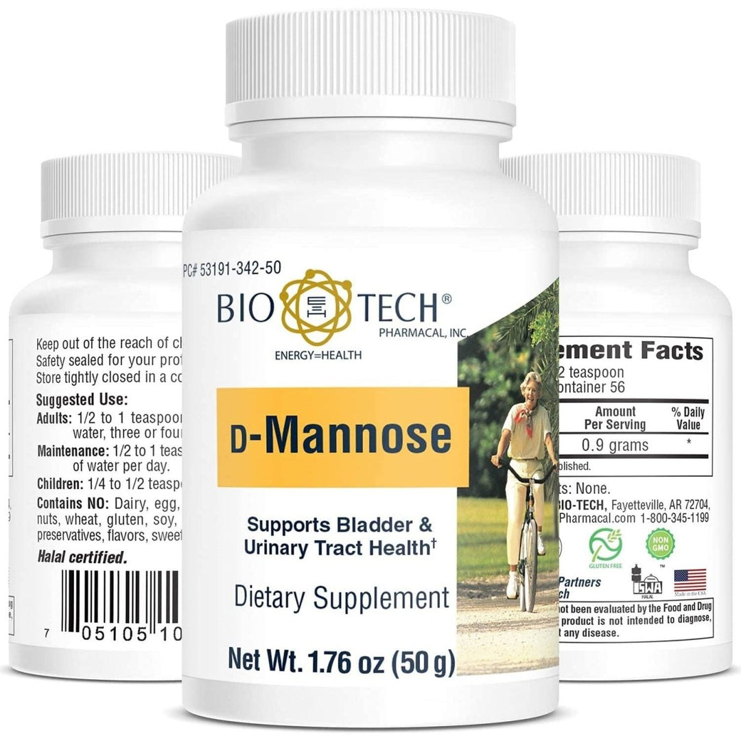 Biotech D - Mannose Powder 50 Grams - The Oasis of Health