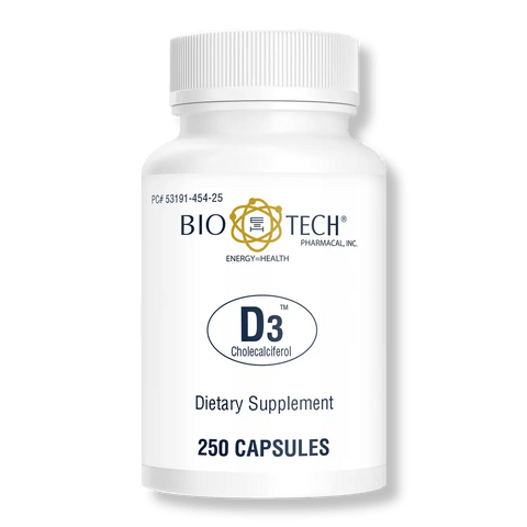 BioTech D3 1000 IU 250 Capsules - The Oasis of Health