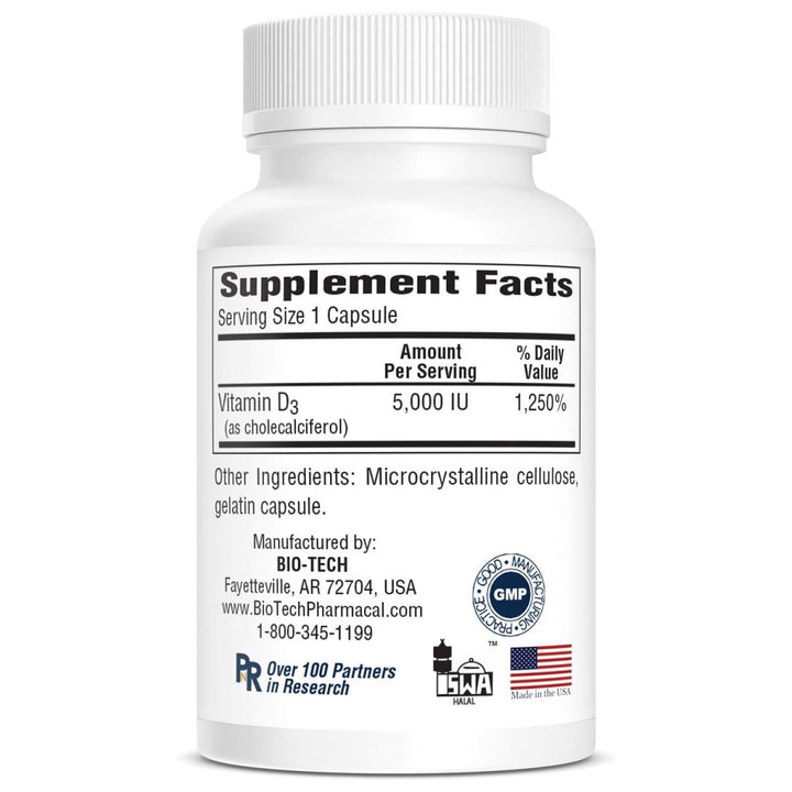 BioTech D3 - 5 250caps - The Oasis of Health