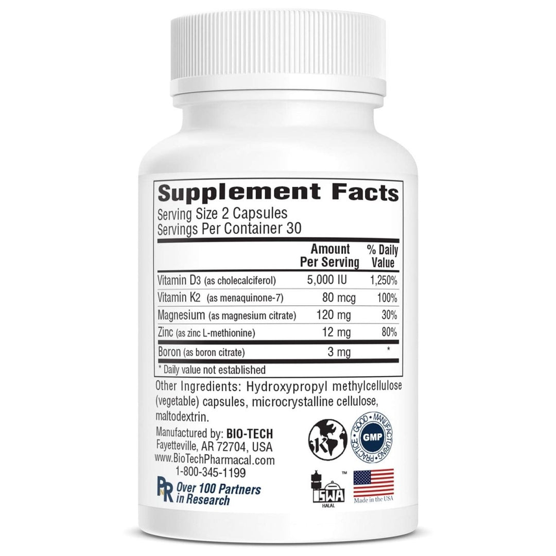 BioTech D3 Plus 180 Capsules - The Oasis of Health