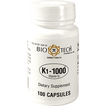 BioTech K1 - 1000 (Vitamin K1) 100 Capsules - The Oasis of Health