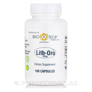Biotech Lith - Oro 20mg 100 Capsules - The Oasis of Health